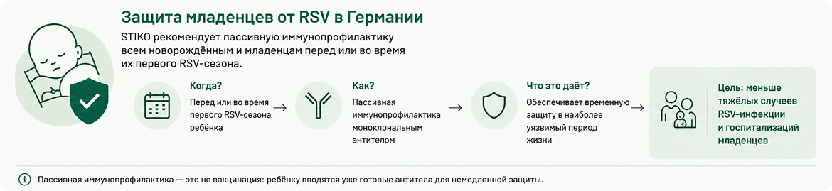 Защита младенцев от RSV в Германии